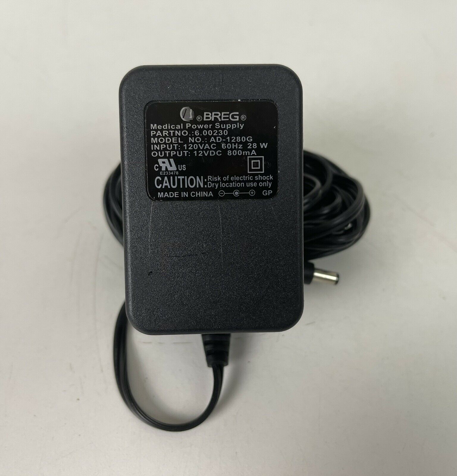 *Brand NEW*Genuine OEM Breg AD-1280G Polar Care System 12V DC 800mA Adapter Power Supply